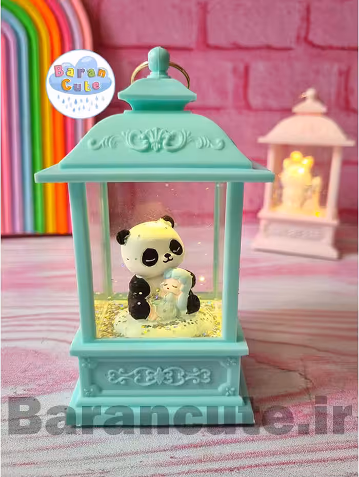 فانوس موزیکال چراغ دار طرح دختر و پاندا