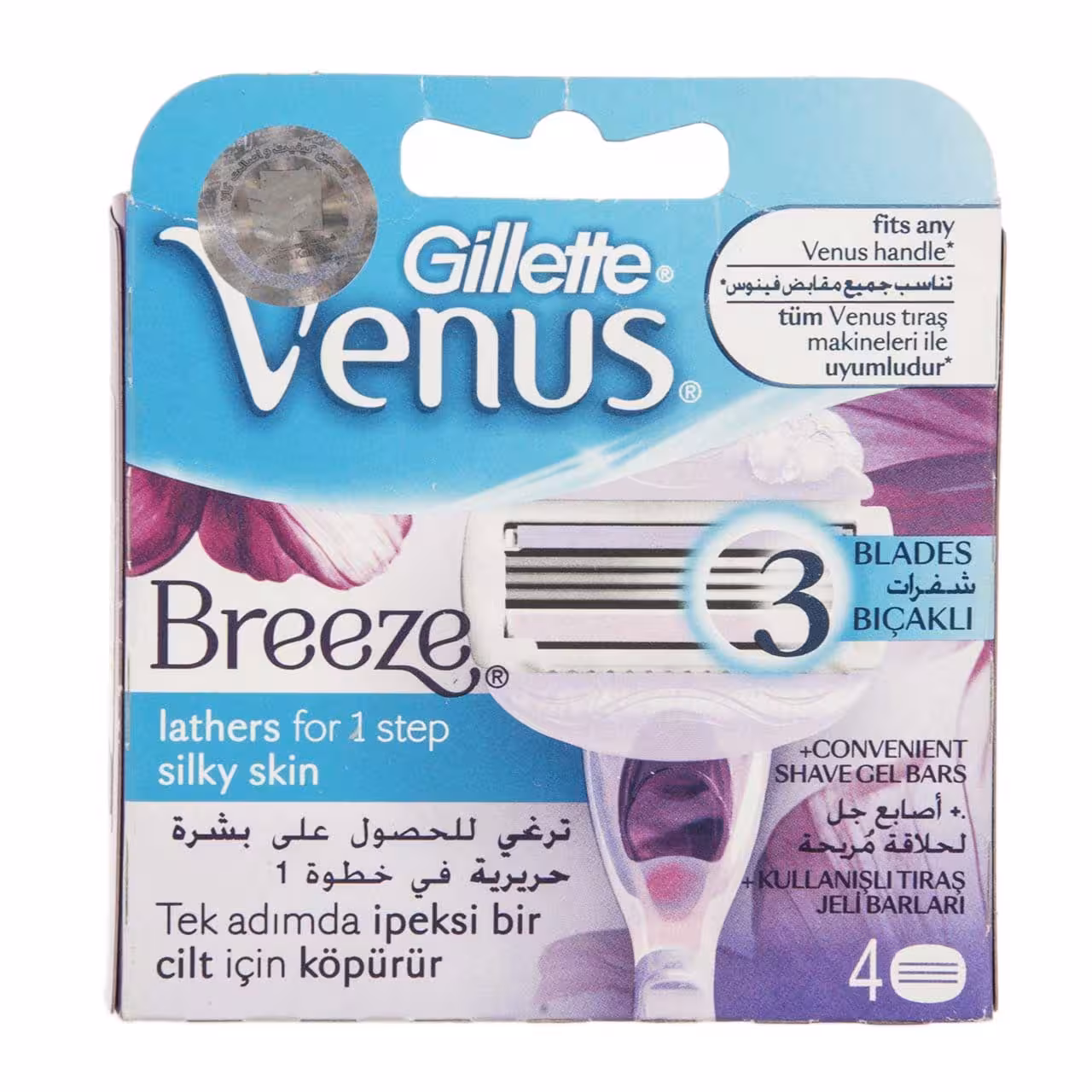 تیغ یدک ژیلت مدل Venus Breeze بسته 4 عددی
