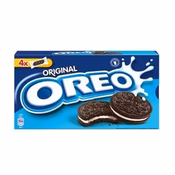 بیسکویت کرمدار شکلاتی اورئو oreo بسته 4 عددی