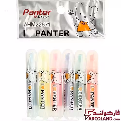 ماژیک علامتگذار پنتر سری MG مدل AHM 22571 بسته 6 عددی