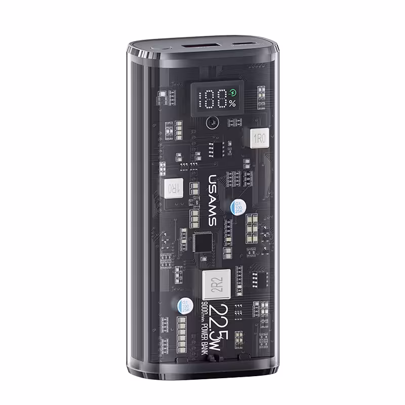 پاوربانک یوسمز شفاف مدل CD189 ظرفیت 9000 توان 22.5 وات