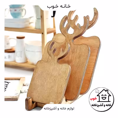 تخته سرو گوزن چوبی مستطیل سایز کوچک