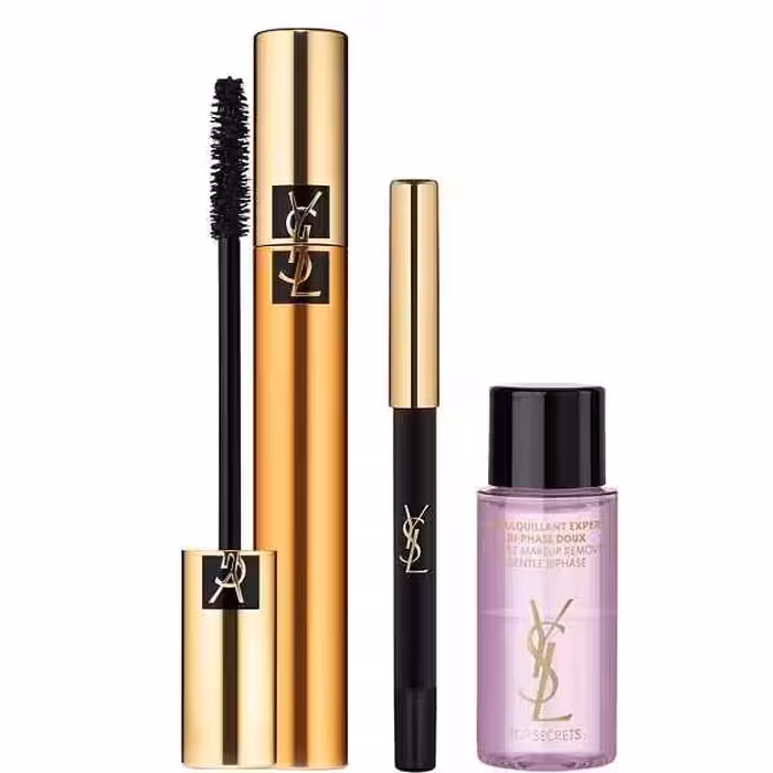 ست آرایش چشم ایو سن لورن YSL مدل RAISE THE VOLUME | ریمل، خط چشم، آرایش پاکن چشم