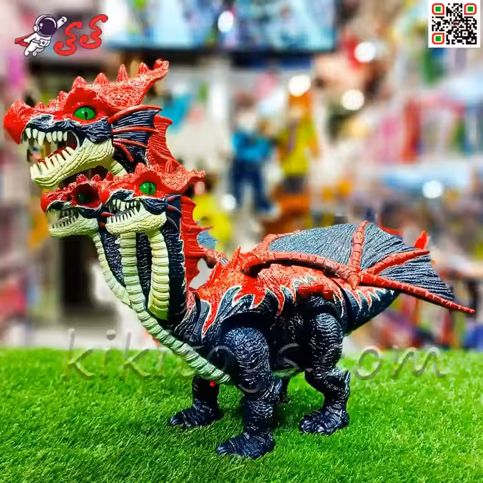 ربات دایناسور و اژدها سه سر راهرو و تخم گذار موزیکال اسباب بازی DINOSAUR 919