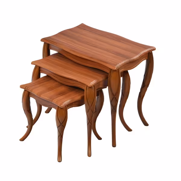 میز عسلی مدل پیچک ASL-001 مجمعه سه عددی