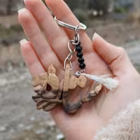 جاکلیدی چوبی اسم ستاره