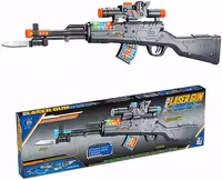 اسباب بازی تفنگ مسلسل موزیکال چاقو دار کد 738