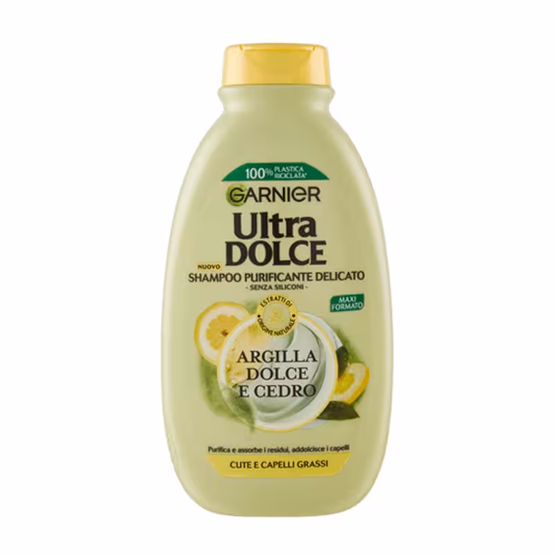 شامپو خاک رس و سدر و لیمو گارنیر مدل Ultra Dolce حجم 300ml