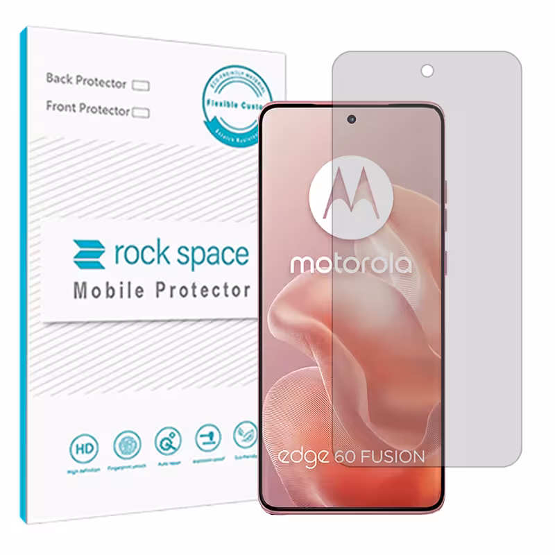 گلس موتورولا Edge 60 Pro مدل نانو هیدروژل شفاف برند راک اسپیس کد S
