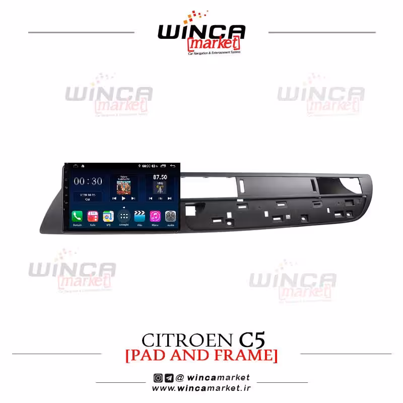 مانیتور اندروید سیتروئن سی C5 وینکا مدل QG855 سری  S300 پلاس