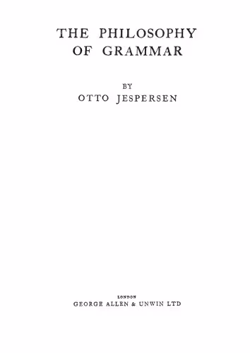 خرید و دانلود نسخه کامل کتاب The Philosophy of Grammar