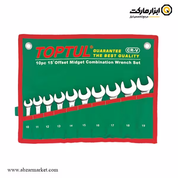 ست آچار یک سر رینگ یک سر تخت تاپ تول 10 عددی مدل GAAA1002