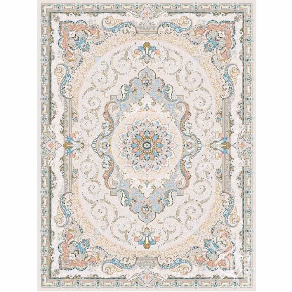 فرش طرح زرین کرم 1500 شانه قیطران