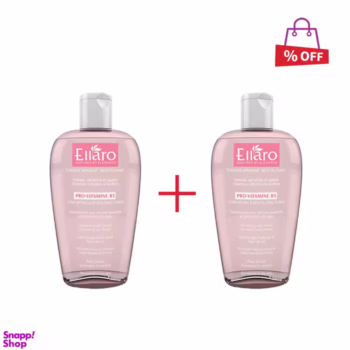 تونر پاک‌ کننده الارو (Ellaro) مدل Comforting And Revitalizing حجم 200 میلی‌لیتر مجموعه 2 عددی