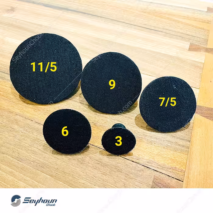 پد چسبی منعطف 45 میلی متر به همراه رابط مخصوص سنباده و پولیش و مینی فرز برقی و دریل چینی