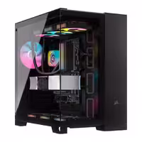 کیس کامپیوتر کورسیر مدل iCUE LINK 6500X RGB Black با طراحی چشم‌نواز و فضای داخلی جادار