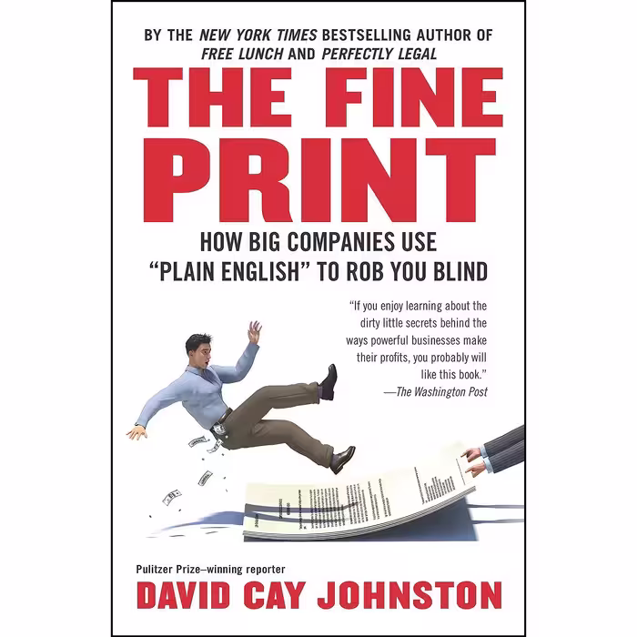 کتاب زبان اصلی The Fine Print اثر David Cay Johnston انتشارات Portfolio
