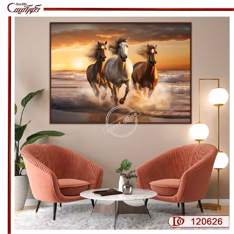 تابلو سه اسب R120626