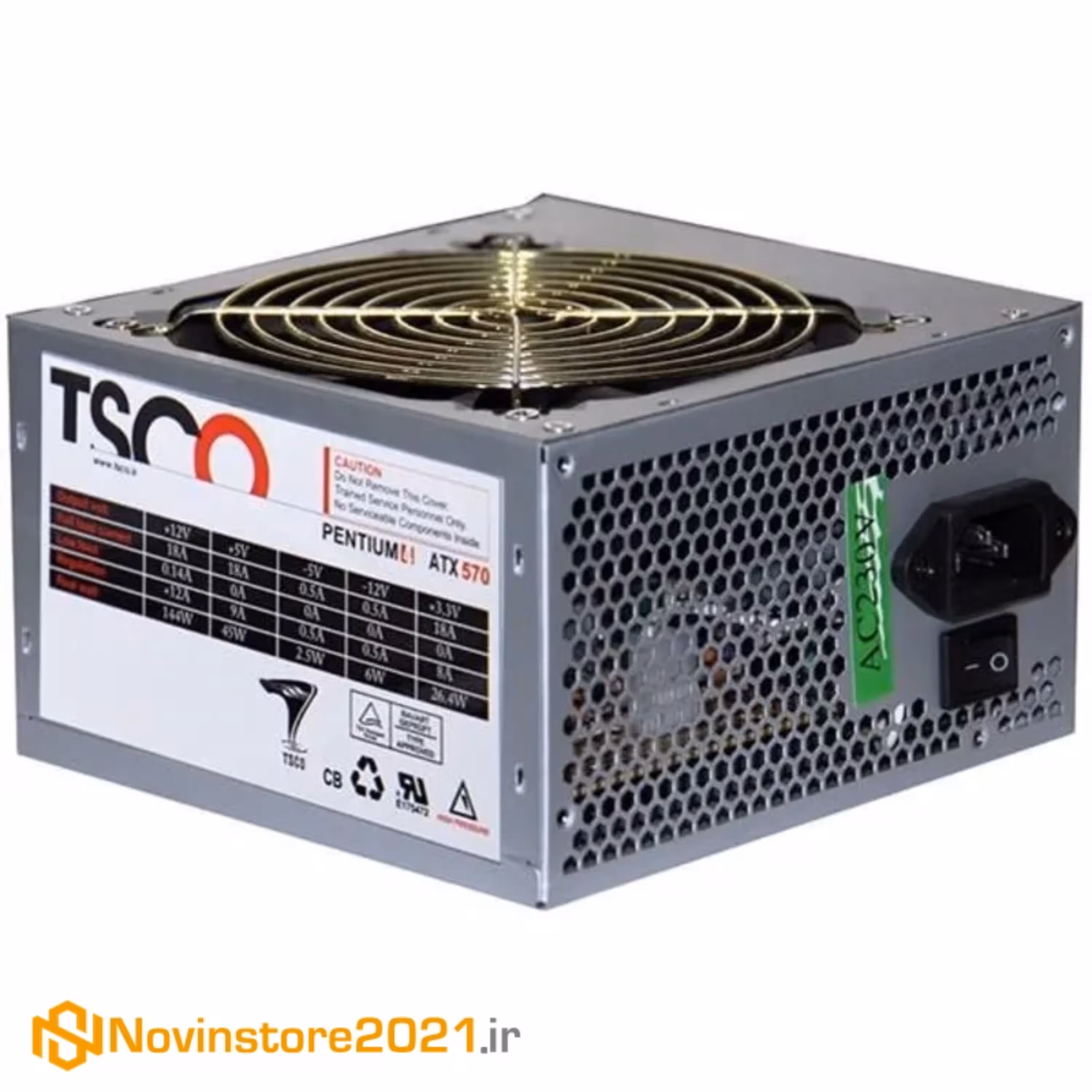 منبع تغذیه کامپیوتر تسکو ( پاور کامپیوتر تسکو) مدل TP 570W