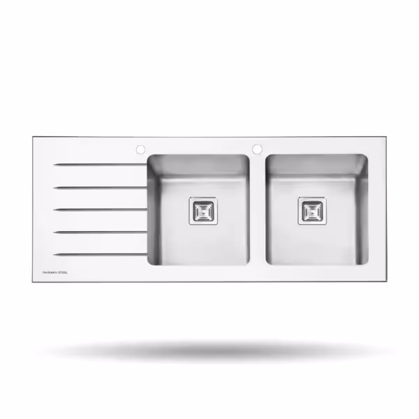 سینک ظرفشویی شیشه ای پرنیان استیل مدل PS 4103W