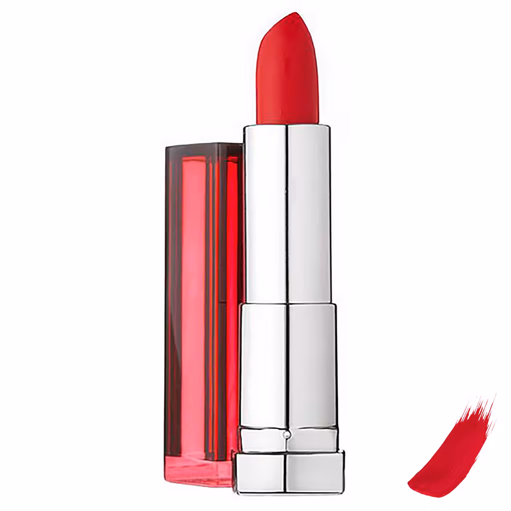 رژ لب جامد میبلین مدل Ral Color Sensational Lady Red 527 NU