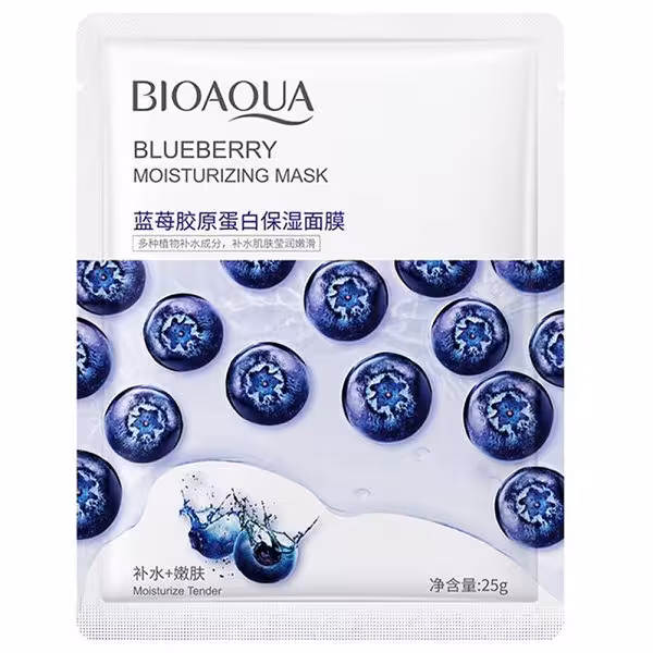 ماسک ورقه ای بلوبری بیوآکوا BIOAQUA