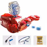 تفنگ دست ایرون من تیر پرتابی ژله ای شارژی
