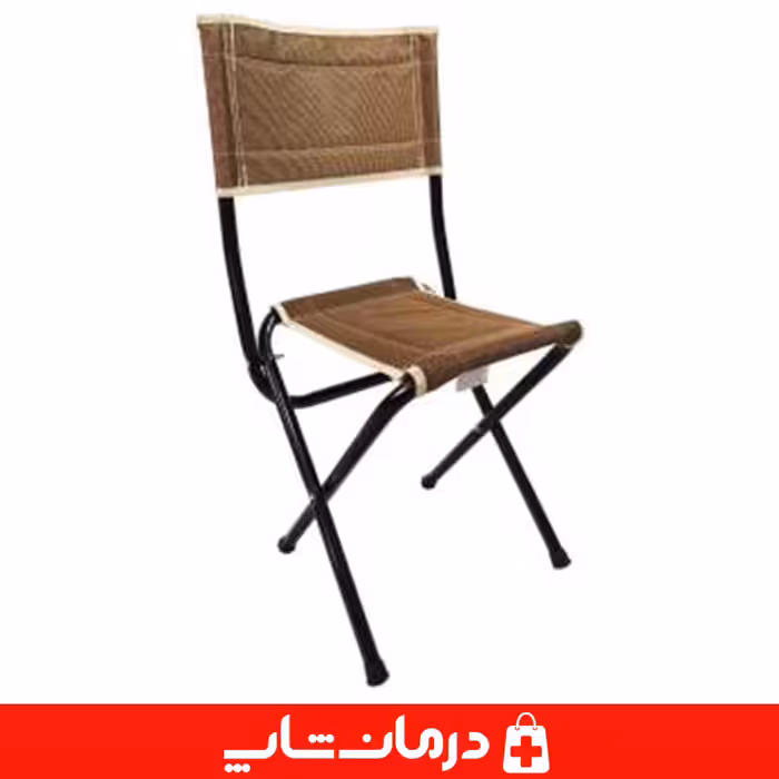 خرید صندلی تاشو برزنتی صندلی مسافرتی کوچک تاشو با تکیه گاه