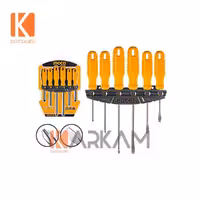 ست پیچگوشتی 6 عددی دسته پلاستیکی HKSD0658 اینگکو