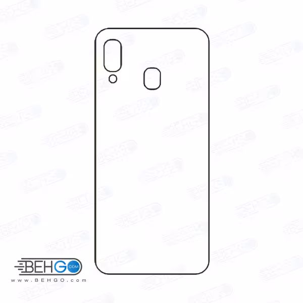 برچسب پشت گوشی موبایل M10S سامسونگ محافظ پشت رنگی و اکلیلی گوشی Samsung Galaxy M10s Back Protector