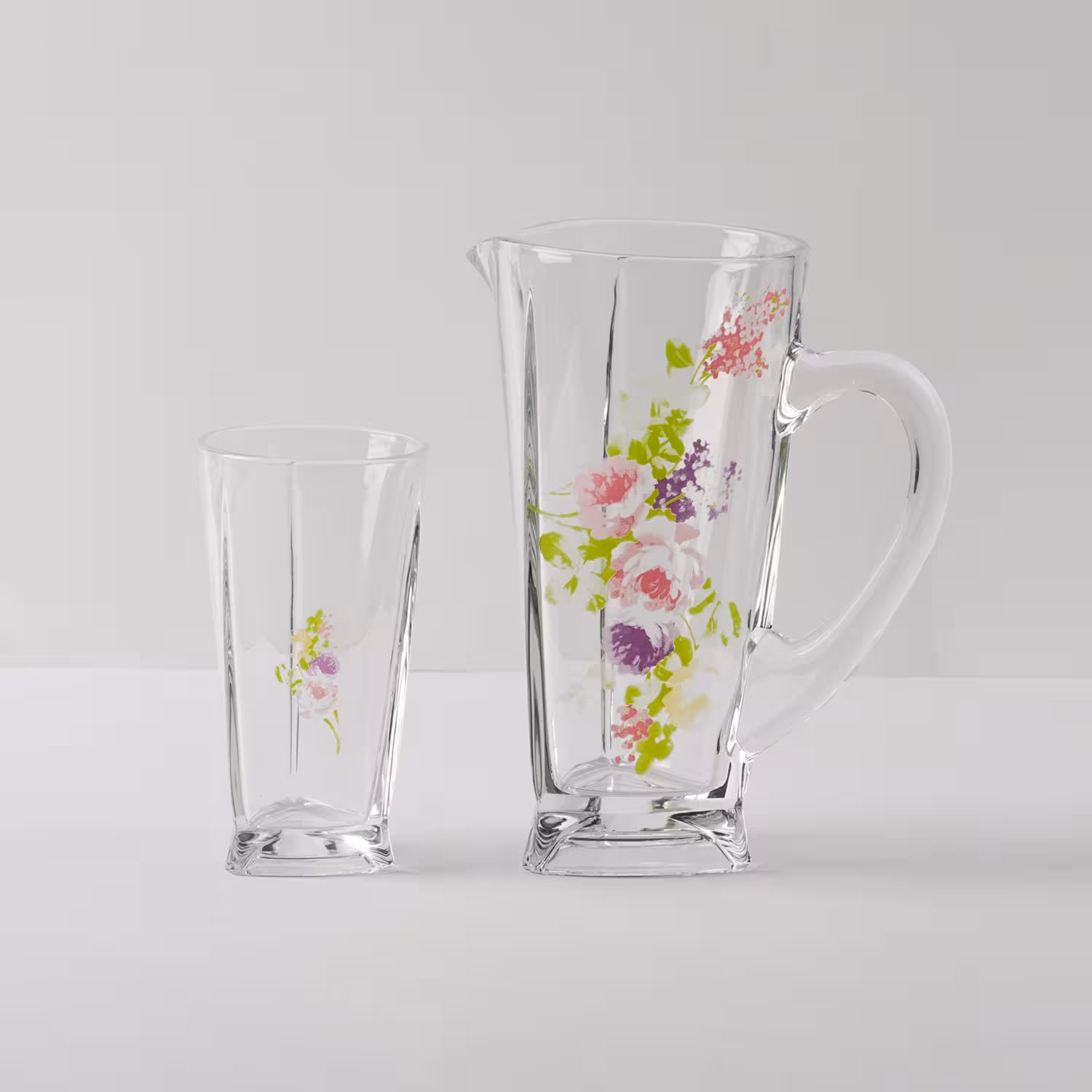 ست پارچ و لیوان 7 پارچه طرح رز