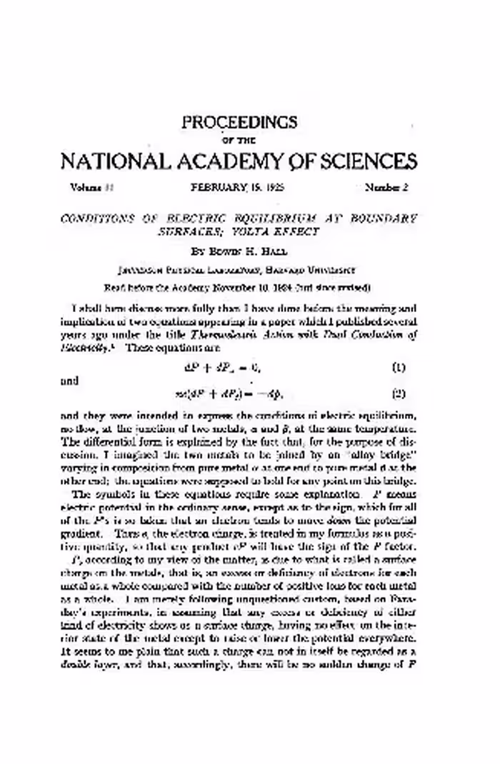 خرید و دانلود نسخه کامل کتاب Conditions of Electric Equilibrium at Boundary Surfaces; Volta Effect