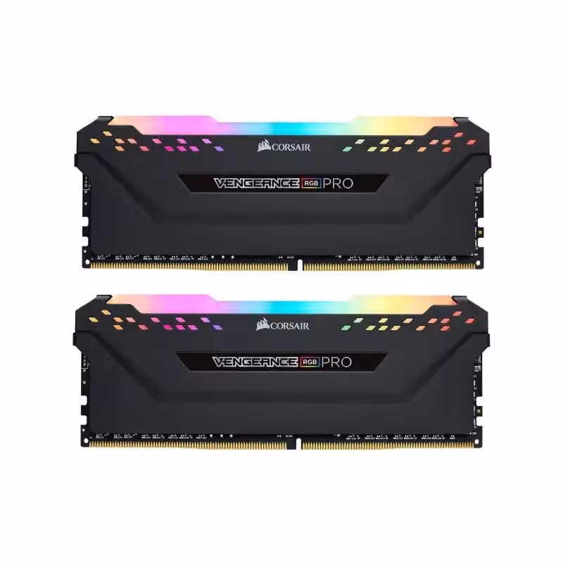 رم دسکتاپ DDR4 دو کاناله 4000 مگاهرتز کورسیر مدل VENGEANCE PRO RGB ظرفیت 32 گیگابایت