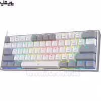 کیبورد گیمینگ سیمی RGB ردراگون مدل K617 Fizz