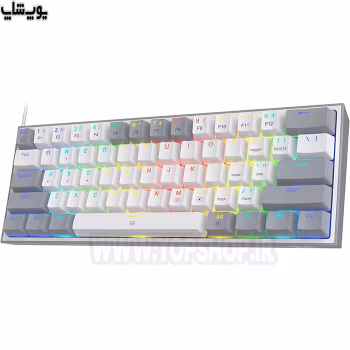 کیبورد گیمینگ سیمی RGB ردراگون مدل K617 Fizz