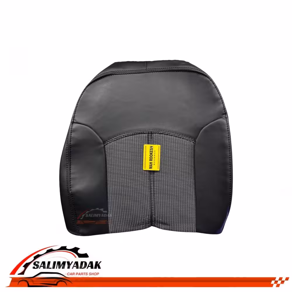 روکش صندلی کوییک چرم پارچه رنگ مشکی طوسی