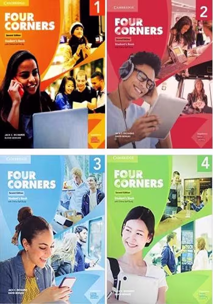 مجموعه 4 جلدی فور كرنرز | کتاب انگلیسی Four Corners