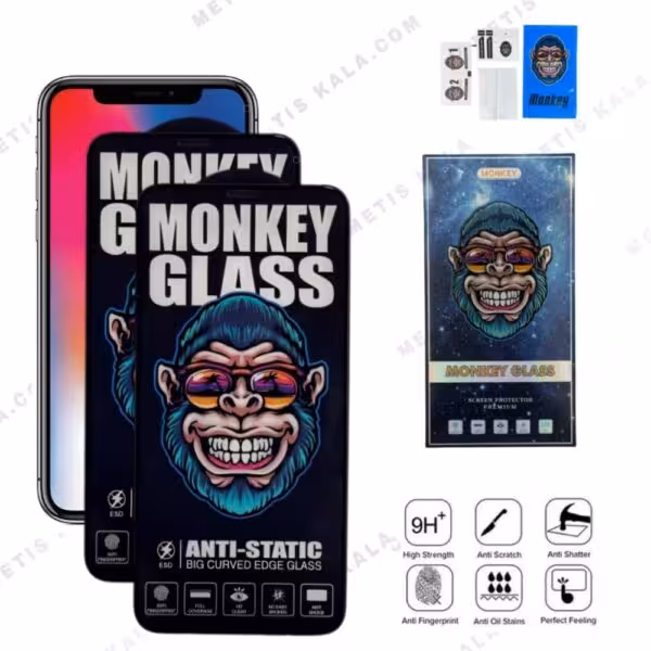 گلس مانکی آنتی استاتیک iPhone 12ProMax