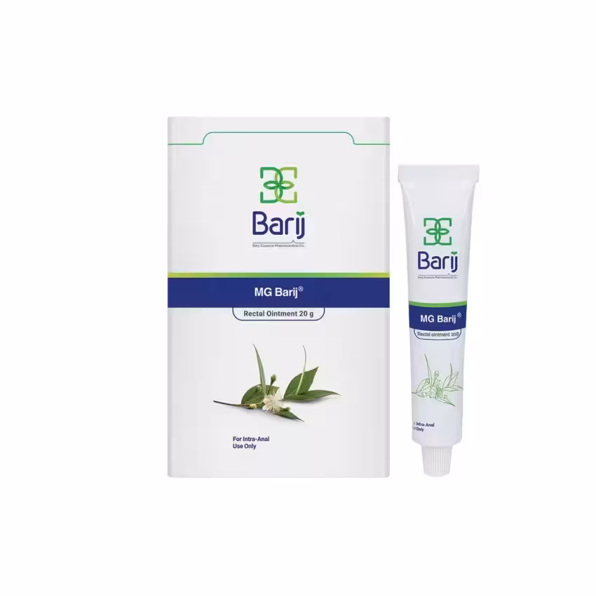 پماد مقعدی ام جی باریج اسانس