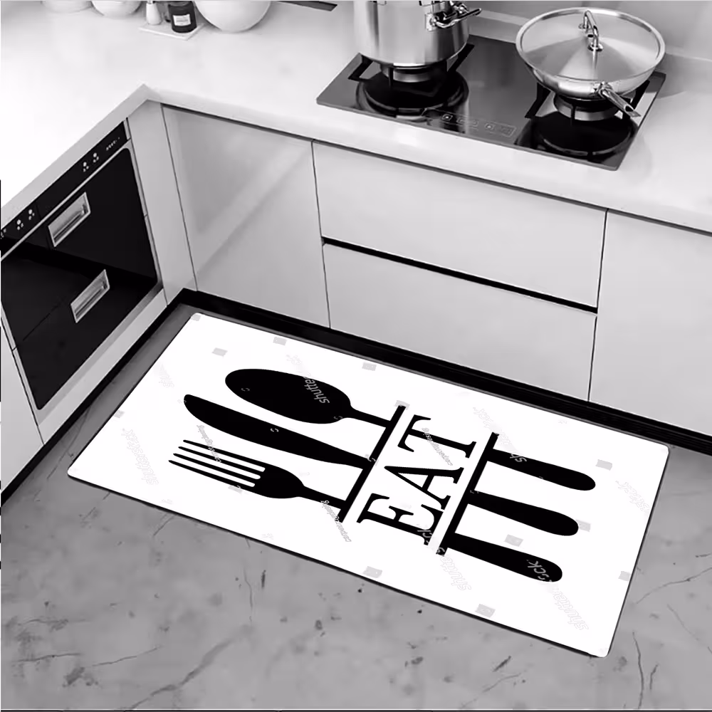 فرش طرح قاشق و چنگال برای آشپزخانه CP-1083