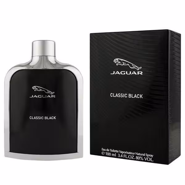 ادوتویلت مردانه جگوار مدل کلاسیک بلک classic black حجم 100 میلی لیتر | Jaguar classic black eau de toilette for men 100 ml