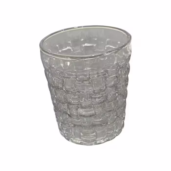 شیشه لیوان حصیری قطر 8 ارتفاع 10