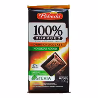 شکلات تلخ با استویا 100 گرم پوبدا - pobeda