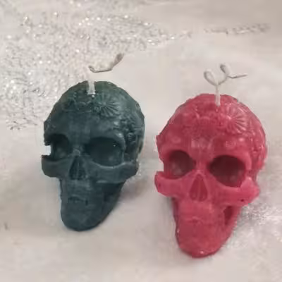 شمع کیوت اسکلتی دست ساز و خاص