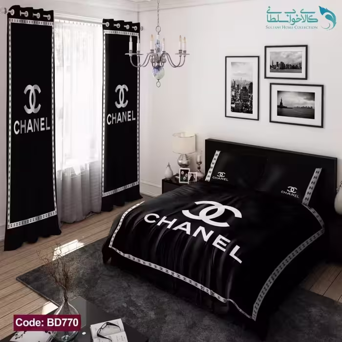 روتختی طرح CHANEL دو نفره کد BD770