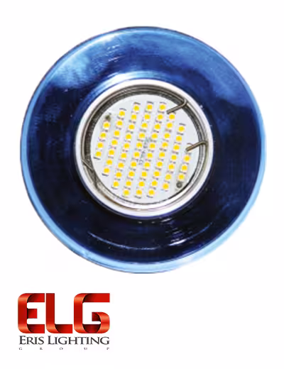 فریم لامپ نقره ای گرد