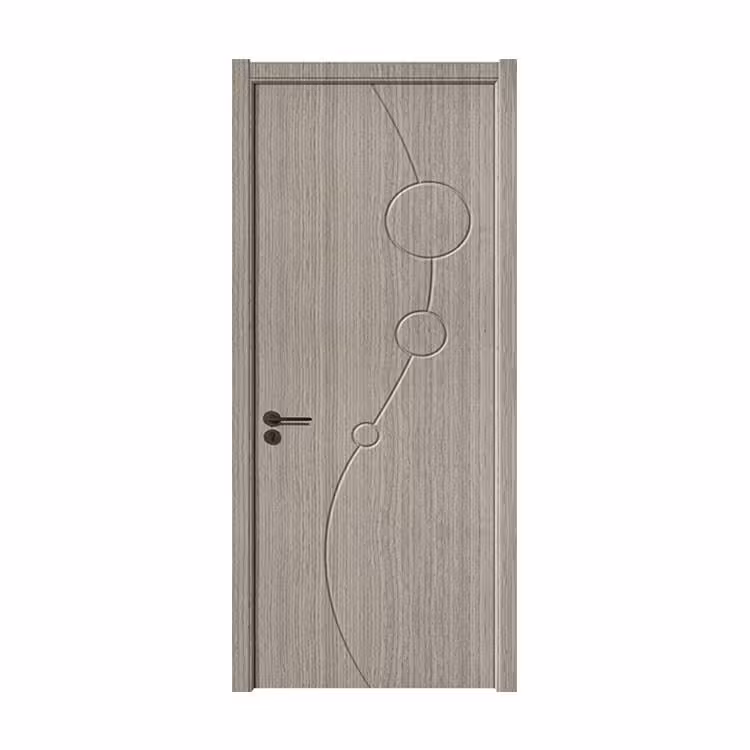 درب اتاق ام دی اف با روکش پی وی سی طرح CNC کد 4112