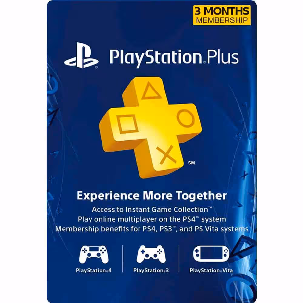 پلی استیشن پلاس سه ماهه آمریکا PlayStation Plus USA 3 Months