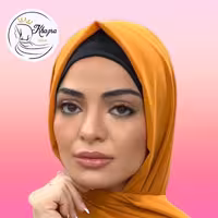 هدبند مشکی ریون نخ کشی مناسب زیر شال و روسری و مقنعه حجاب خضرا 