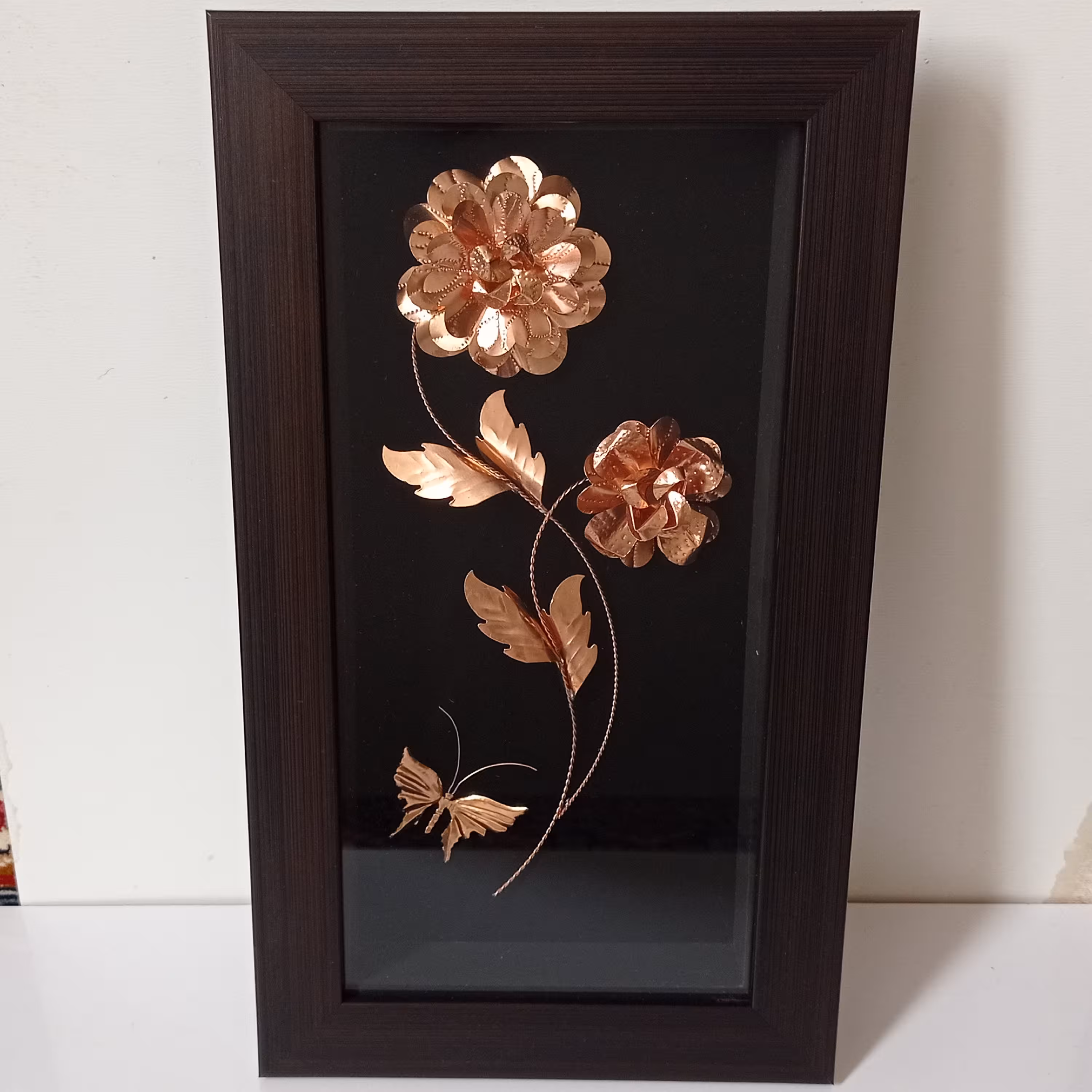 تابلو مسی زیبای دو گل زنجانیها با کیفیت عالی